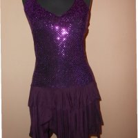 Елегантна рокля в лилаво , снимка 2 - Рокли - 27747913