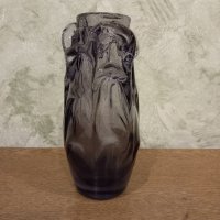 стъклена ваза лилаво стъкло, снимка 7 - Вази - 43554741