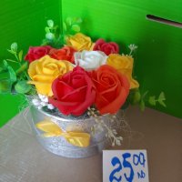 Букет от сапунени рози , снимка 12 - Подаръци за жени - 36791348
