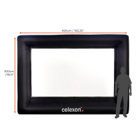 Надуваем екран за проектор Celexon INF200  Домашно кино, снимка 3 - Плейъри, домашно кино, прожектори - 44856778