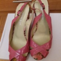 Дамски сандали от естествен лак, снимка 3 - Сандали - 33553857