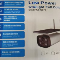 Соларна напълно безжична водоустойчива камера FULL HD 1080P WI FI 2MP с LED осветяване и 4x увелич, снимка 2 - IP камери - 32401956