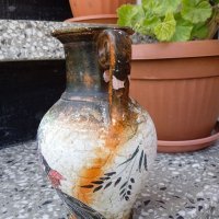 Стара керамична ваза,антична реплика , снимка 2 - Антикварни и старинни предмети - 36816162