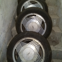 Алуминиеви джанти със зимни гуми - 4броя 165 65 14, снимка 2 - Гуми и джанти - 44933432