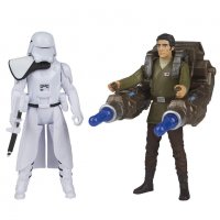 Комплект фигурки Star Wars First Order Snowtrooper Officer & Poe Dameron / Deluxe Pack  , снимка 2 - Фигурки - 32731717