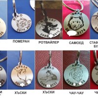 Стоманени кучешки медальони с име и телефон - 1, снимка 18 - За кучета - 15415229