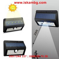 Соларна лампа за стена led диоди и сензор за движение - 1828, снимка 2 - Други стоки за дома - 26835694