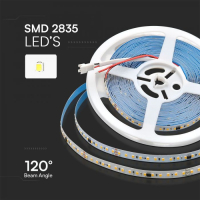 LED лента 2835 Бягаща 120 диода/метър 24V Студено Бяла Светлина, снимка 2 - Лед осветление - 44895544