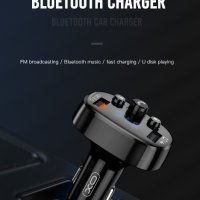 XO BCC03 Bluetooth 5.0 FM трансмитер MP3 Charger QC 3.0 , снимка 3 - MP3 и MP4 плеъри - 43881736