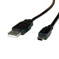 Кабел USB2.0 A-Mini 5pin, 3m SS301134, снимка 1 - Друга електроника - 39343662