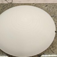 Традиционно матирано бяло 30 см стъклено таванно осветление| 2 x E27 |, снимка 9 - Лампи за таван - 43143679