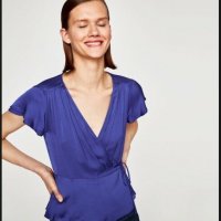 Пеплум блуза ZARA, снимка 1 - Ризи - 26672645