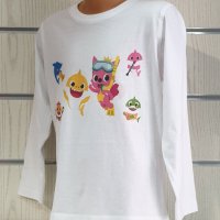 Нова детска блуза с дълъг ръкав и дигитален печат Baby Shark, снимка 7 - Детски Блузи и туники - 38484109