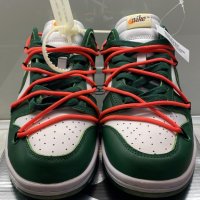 Nike Dunk Low Off-White Pine Green Мъжки/Дамски Кецове, снимка 2 - Кецове - 36821153