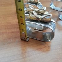 салфетници рингове пръстени за салфетки посребриени и позлатени , снимка 4 - Антикварни и старинни предмети - 39989780