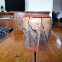 Старинно керамично гърне #3, снимка 1 - Антикварни и старинни предмети - 40196776