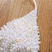 Бански Pearls White - S M Л размери, снимка 8 - Бански костюми - 33009369