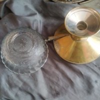 месингова купа,фруктиера арт деко, снимка 6 - Антикварни и старинни предмети - 32859044
