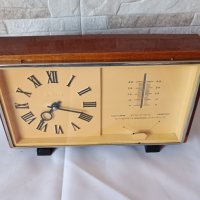 Стар настолен часовник Маяк с барометър и термометър, снимка 6 - Антикварни и старинни предмети - 38780830