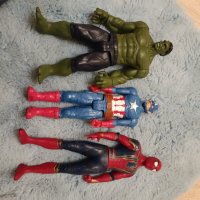Спайдърмен, Хълк и Капитан Америка, снимка 1 - Кукли - 43146926