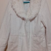 Бяло палто, снимка 1 - Палта, манта - 38311653