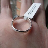 Сребърен  пръстен изчистена халка 1.8, снимка 2 - Пръстени - 43853653
