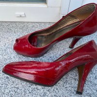 Елегантни обувки естествена кожа 38 номер, снимка 1 - Дамски обувки на ток - 43145103