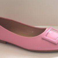 Нежни и елегантни дамски ОБУВКИ балерини, розови, размер 38.5/39, снимка 2 - Дамски ежедневни обувки - 44016146