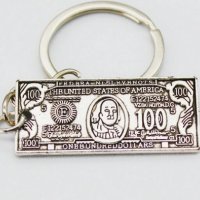 Ключодържател: ретро дизайн на банкнота долар , снимка 1 - Други - 43034172