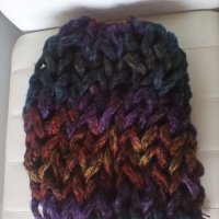 Ръчно плетен шал, снуд,  нов, различни цветове и дължини, снимка 4 - Шалове - 39142635