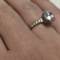 Сребърен пръстен (185), снимка 2 - Пръстени - 43051666