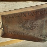 Стара барокова голяма антикварна лопатка за камина - бронз, снимка 3 - Антикварни и старинни предмети - 43945721