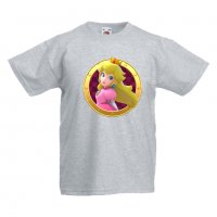 Детска тениска Супер Марио Princess Peach 1, снимка 4 - Детски тениски и потници - 33089233