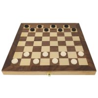 Комплект 3 в 1 класически настолни игри - шах, дама и табла, дървен с интарзия от фурнир. , снимка 3 - Шах и табла - 36625955
