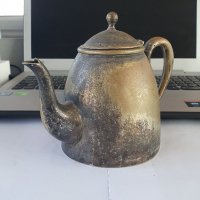 Посребрен английски антикварен чайник , снимка 3 - Антикварни и старинни предмети - 38506816