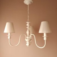  Класика в бяло,полилей с абажур, лампа за таван с шапка,,модерно осветление за спалня,трапезария, снимка 14 - Лампи за таван - 26410033