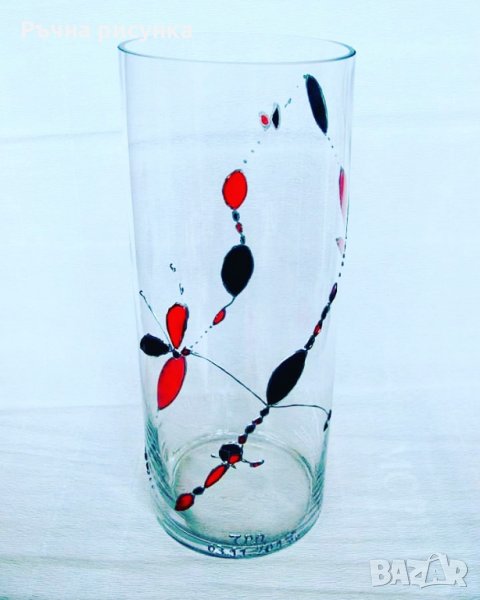 Ръчно рисувана ваза , снимка 1