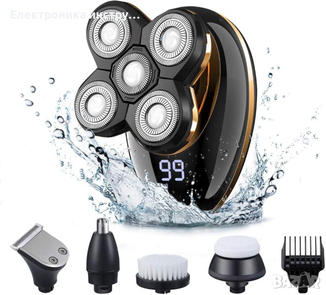 Електрическа самобръсначка VGR V-316, 5 Въртящи се остриета, снимка 1