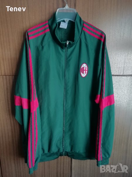AC Milan Adidas оригинално рядко зелено горнище Милан XL, снимка 1