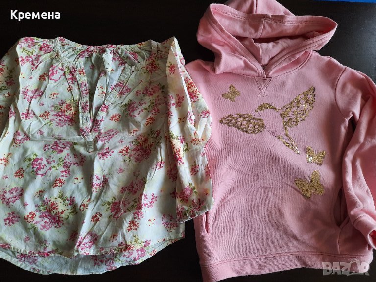 блузки за момиче H&M, 4/5г, 2 броя- 9лв общо, снимка 1