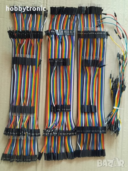 Кабели за макетиране, jumper wires, dupont cables M-M, M-F, F-F, снимка 1