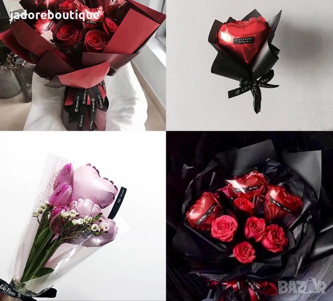 Мини фолиев балон сърце , снимка 1