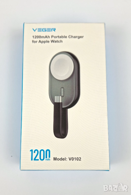 Нова Външна батерия (Power Bank) за Apple Watch - 1200mAh, снимка 1