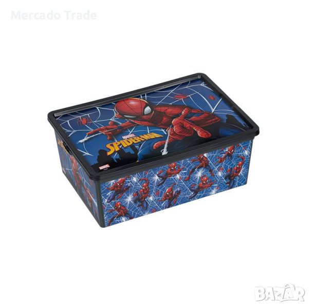 Кутия за играчки Mercado Trade, За момчета, Спайдермен, 10л., Син, снимка 1