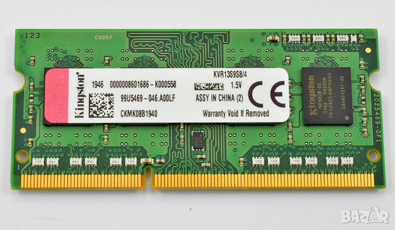 RАМ памет за лаптоп KINGSTON 4 GB - DDR3-1333 Mhz, снимка 1