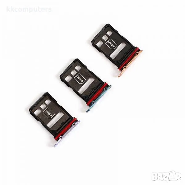 SIM / MicroSD държач /Златен/ за Huawei Mate 30 Pro Баркод : 563188, снимка 1
