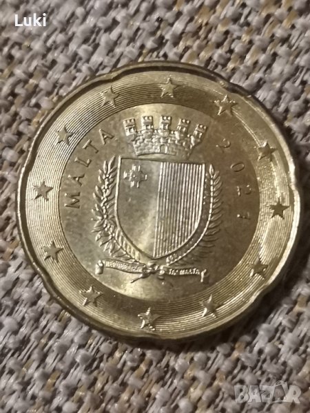 20 евроцента Малта 2021 година. Северно злато. , снимка 1