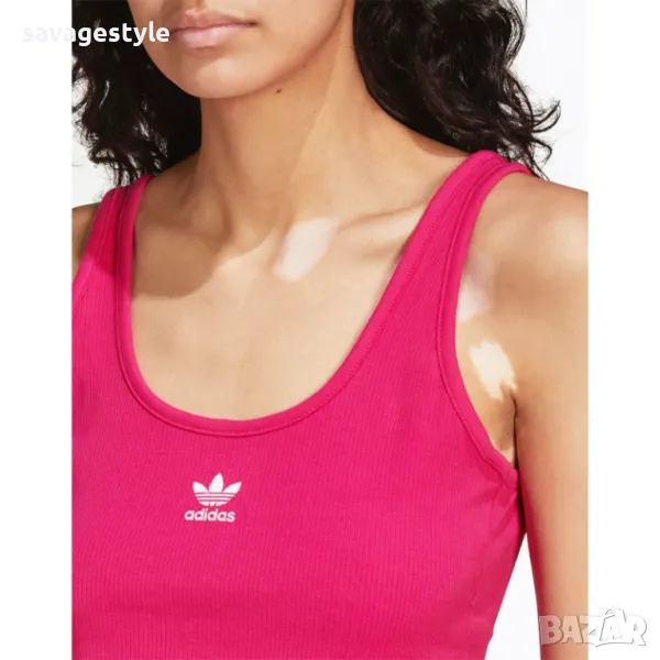 Дамски спортен потник ADIDAS Originals Adicolor Essentials Rib Tank Top Pink, снимка 1