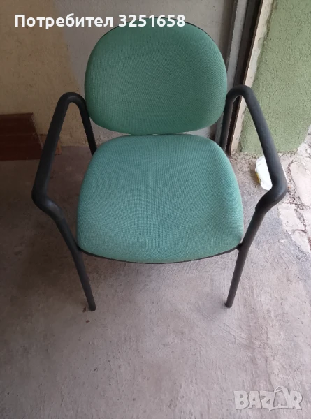 Кафяви и зелени офис столове , снимка 1