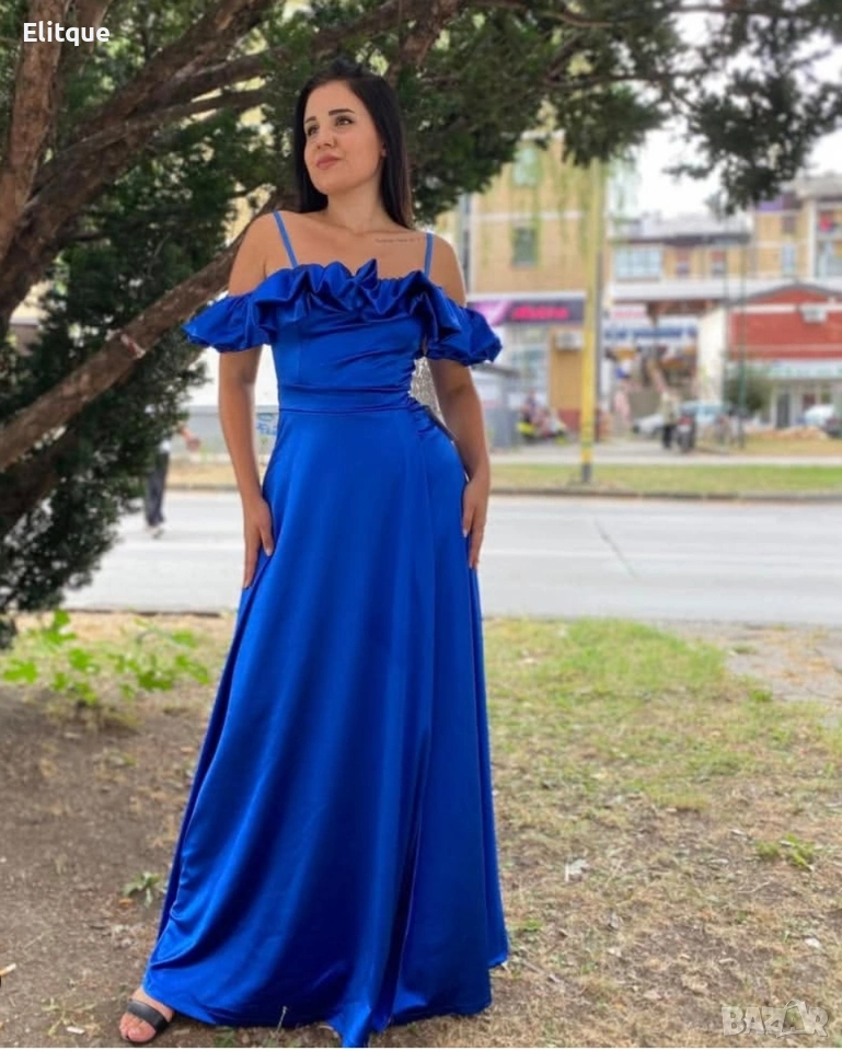 Дълги елегантни ,сатенени официални рокли , снимка 1